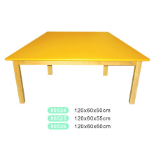 Wooden Trapezoid Table for Kids with Certificate of The En 1729-1 and En 1729-2